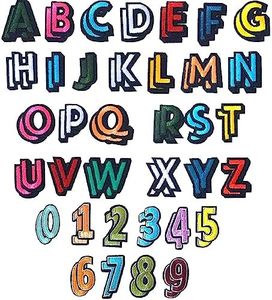 Harsgs 72PCS Iron on Letters Numbers Patches, Mixed Colors Embroidered Patches Letters A-Z Numbers 0-9, Applique for Clothes, Dress, Hat, Jeans, DIY Accessories