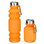 Nefeeko Collapsible Water Bottle, Reuseable BPA Free Silicone Foldable Water Bottles for Travel Gym Camping Hiking, Portable Leak Proof Sports Water Bottle with Carabiner