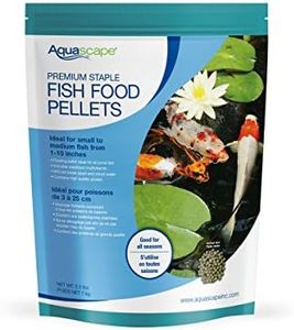 Aquascape Premium Staple Fish Food Pellets for Small to Medium Pond Fish, Medium Pellet, 2.2 Pounds | 98868