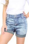 Ex High Street Brand Summer Denim Shorts for Women, High Waist Shorts Women Jeans Short Holiday Essentials Womens Clothes UK 6-22 Ladies Denim Shorts
