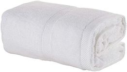 Mother-Earth Modal Cotton Bath Towels for Bathroom Soft - 27 x 54 Inches, Extra Absorbent and Ultra Soft Bathroom Bath Towels for Sensitive Skin, Organic Cotton Bath Towels Soft, Set 1 Pack (White)