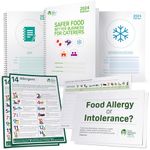 Safer Food Better Business, Food Safety Book for Caterers 2024, 13 Month Diary, Fridge Temperature Records, 3 Allergen Posters - SFBB Food Safety Pack for Restaurants, Takeaways, Pubs, Cafes