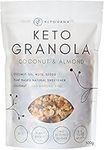 Keto Hana Coconut and Almond Keto Granola Keto Diet Vegan Grain Free Dairy Free Plant Based No Refined Sugars Gluten Free 1.1g Net Carbs Breakfast Cereal - 300gr/0.6lbs