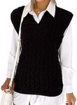 Womens Black Sweater Vest