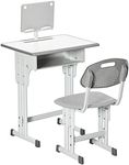 HOMCOM Kids Desk and Chair Set Adju