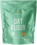 Oat Flour, 2lbs, Gluten Free Oat Flour for Baking, Oat Flour Gluten Free, Oatmeal Flour, Oat Powder, Whole Oats Flour, All Natural, Non-GMO, Batch Tested, Product of Canada, 2 Pounds, By PuroRaw.