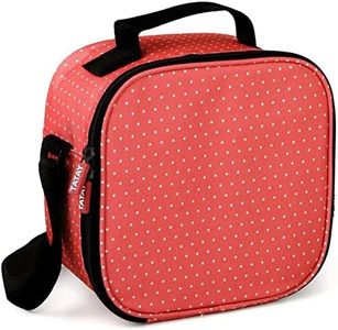 EcoDecors Casual 9in Wide Take Away with Storage Containers (Red Polka Dot, 1)
