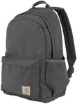 Carhartt 21l Backpack, Durable Water-Resistant Pack with Laptop Sleeve, Classic Backpack (Gravel), One size