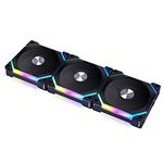 Lian Li UNI Fan SL V2 120mm ARGB Triple Pack Case Fan/CPU Fan for PC- G99.12SLV23B.in (Black)