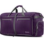 Gonex 150L Travel Duffel Bag Foldable Water Resistant Travel Bag Lightweight Duffel Bag with Big Capacity for Luggage Gym Sports Purple