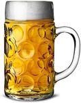 Hyper Mart Classic Glass Beer Mugs 