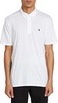 Volcom mens Banger Polo Shirt, White, Large US