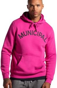 MUNICIPAL Men's M.OG-330 Hoodie, Magenta/Black, X-Small
