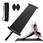 Slide Board Set with Travel Bag & Booties, Indoor Ankle Protection Hockey Training Kit, Sliders Fitness Equipment for Multiple Core Exercise, Shape, Physical Fitness, Hockey Sports, Skating, Yoga