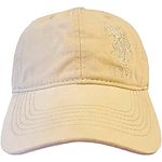 U.S. Polo Assn. Unisex's Adjustable Cotton Baseball Hat Cap, Beige, One Size