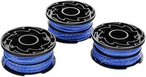 BLACK + DECKER AX107-BO A6441X3 - 3 Reels Reflex Wire 2 X 6 M - 1.5 Mm For Border Trimmer, Blue, 12 m