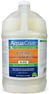 Clear Lacquer, Water-Based Wood Finish, Gloss, Gallon