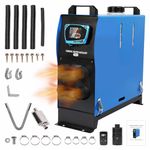12V/24V 8KW Diesel Air Heater All-in-One Parking Heater with 4 Air Outlets, 5L Fuel Tank, LCD Display & Remote Control, Fast Heating for Motorhomes Bus RVs Trucks Boats ect.