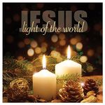 Christian Christmas cards, pack of 10 - Light Christmas cards pack with Bible verse John 8:12 inside these religious Christmas cards, by Just Cards Direct