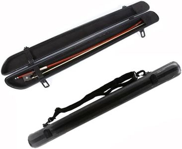 Vetimobato Hard Shell Bow Case for 2pcs Violin/Viola/Cello Bow with Adjustable Shoulder Strap Bow Bag Strong Light Bow Case for 6pcs Violin/Viola/Cello Bow (Black)