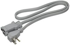 PRIME EC680503L Air Conditioner and Major Appliance Extension Cord, Gray, 3'