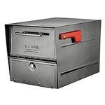Architectural Mailboxes 6400P-R-10 Oasis Eclipse Locking Mailbox, C2, Pewter