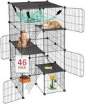 VISCOO Cat Cage, 4-Tier DIY Cat Enc