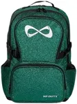 Nfinity Sparkle Backpack for Cheerleaders – Glitter Finish, Lightweight and Durable, with Ample Storage and Adjustable Straps