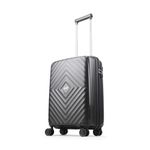 VIP Quad Active 55 Cm Small Polypropylene Hard-Sided 8 Spinner Cabin Trolley Bag with Combination Lock (Black)