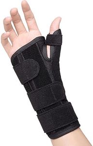 Scurnhau Férula de espiga para pulgar y muñequera, soporte de muñequera ajustable para túnel carpiano, estabilizador de pulgar para tenosinovitis, tendinitis y artritis de De Quervain, S/M