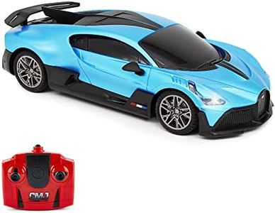 CMJ RC Cars Bugatti Divo Blue Remote control Radio Car 1:24 Officially Licensed 1:24 Scale Working Lights 2.4Ghz