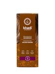 khadi GOLDEN BROWN plant hair color, hair dye for shimmering amber to velvety shiny golden brown, 100% plant-based, natural & vegan, certified natural cosmetics, 100g