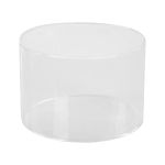 perfk Acrylic Cylinder Display Riser Round Tabletop Decoration Base Transparent Fillable Cake Tool Decor Clear Cake Stand Cake Tier for Wedding, 25CM