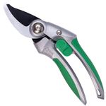 Sharpex Heavy-Duty Bypass Pruning Shears – Professional Garden Secateurs with Aluminum Handle, High Carbon Steel Blade with Teflon Coating, and Smart ABS Safety Lock (Silver)