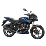 Bajaj Pulsar 125 SP Seat DI Carbon UG Motorbike/Motorcycle | Ebony Black & Blue Decals booking for Ex-Showroom