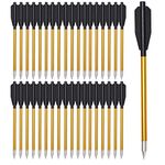 ELONG OUTDOOR Aluminium Crossbow Bolts Arrows 6.3" Steel Tips for 50-80lbs Pistol Mini Crossbow Archery Target Shooting Hunting (Pack of 36)