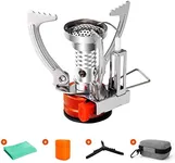 Odoland 3000W Portable Camping Stove Backpacking Stove with Piezo Ignition Mini Camp Stove Backpacking for Outdoor Cooking Camping Hiking