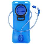 Bubuxy Hydration Bladder 2 L 3L, Upgraded Leak-Proof Water Bladder 3litre 2litre, Water Reservoir for Outdoor Hiking Camping Running Cycling (Blue 2litre)