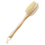 Bloom by Bold Care 2-in-1 Long Handle Body Brush | For Skin Exfoliation and Massage | Reduces Cellulite | Stimulates Blood Circulation & Reduces Dead Skin Cells | Natural, Soft Bristles | (1 unit)