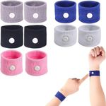 Sunbilien 10 Pcs Travel Sickness Relief Wristbands,Seasick Wristbands Universal size, Anti-Nausea Wristbands for Car Sickness