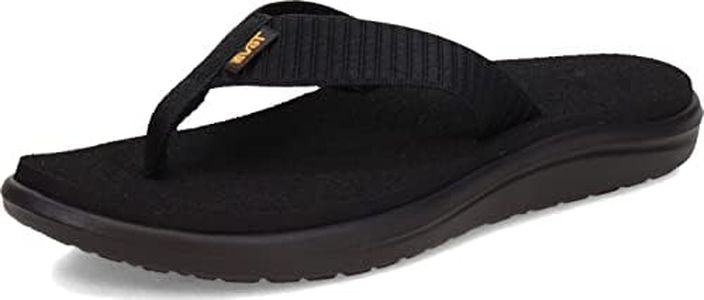 Teva Women’s Voya Flip-Flop, Black (Bar Street Black), US 9