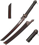 lkjad Handmade Katana Samurai Sword, Genji Muramasa Sword, Cosplay Anime Swords, Hand Forged, Overwatch Sword