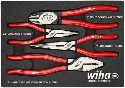 Wiha 4 Piece Classic Grip Pliers and Cutters Tray Set