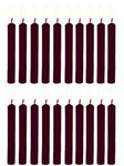 PROSPERRO LUMO by Parkash Candles Chime Candles Set of 20 | Ritual Spell Candle | Unscented (Dark Brown), Wax