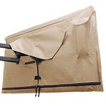 Outdoor TV Cover 60-65 inch - with Zipper, Weatherproof, Waterproof 360 Degrees Protection, Soft Non Scratch Interior - Beige