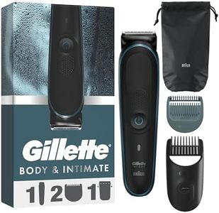 Gillette Intimate Trimmer i5, Pubic Hair Trimmer for Men, SkinFirst Waterproof Body Shaver, Cordless Wet/Dry Use, Private Parts & Manscaping Trimmer