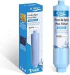 Garden Hose Filter for Filling Pool,Garden Hose Filter for Filling Hot Tub/Spa, Greatly Reduces Sediment, Chlorine, Heavy Metals and Odors, Standard 3/4" Garden Hose Thread, Up to 8,000 Gallons