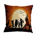 Nunubee Halloween Cotton Linen Deco Throw Pillowcase Cushion Cover Cartoon Pillows 27