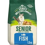 James Wellbeloved Senior Fish 1.5 kg Bag, Hypoallergenic Dry Cat Food