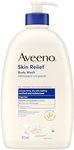 Aveeno Skin Relief Body Wash Fragrance Free with Triple Oat Formula, Gentle Daily Cleanser for Sensitive Skin Leaves Itchy, Dry Skin Feeling Soothed & Moisturized, 975 mL